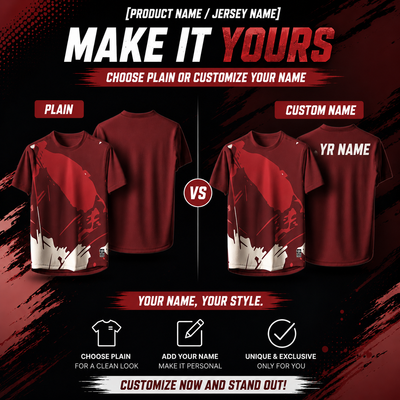 2026 Premium Sublimation Jersey Unisex | Quick Dry Breathable Microfiber Sportswear (011 MAROON)