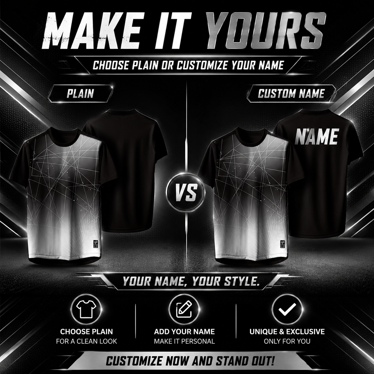 2026 Premium Sublimation Jersey Unisex | Quick Dry Breathable Microfiber Sportswear (013 BLACK)