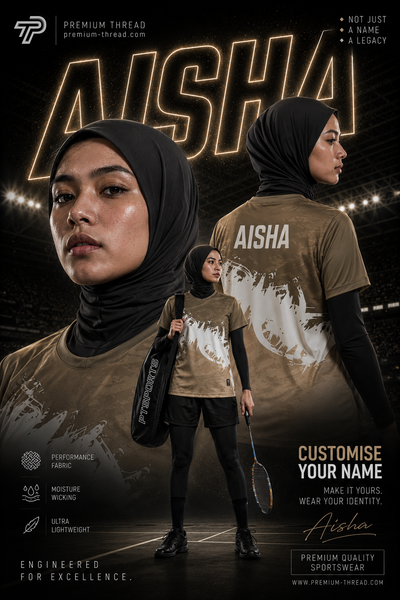 2026 Premium Sublimation Jersey Unisex | Quick Dry Breathable Microfiber Sportswear (018 KHAKI)
