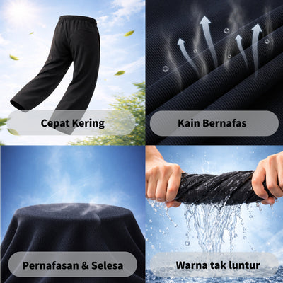 Seluar Track Tricot Kaki Biasa | TrackSuits Unisex Budak Dan Dewasa Hitam & Biru Gelap (881)