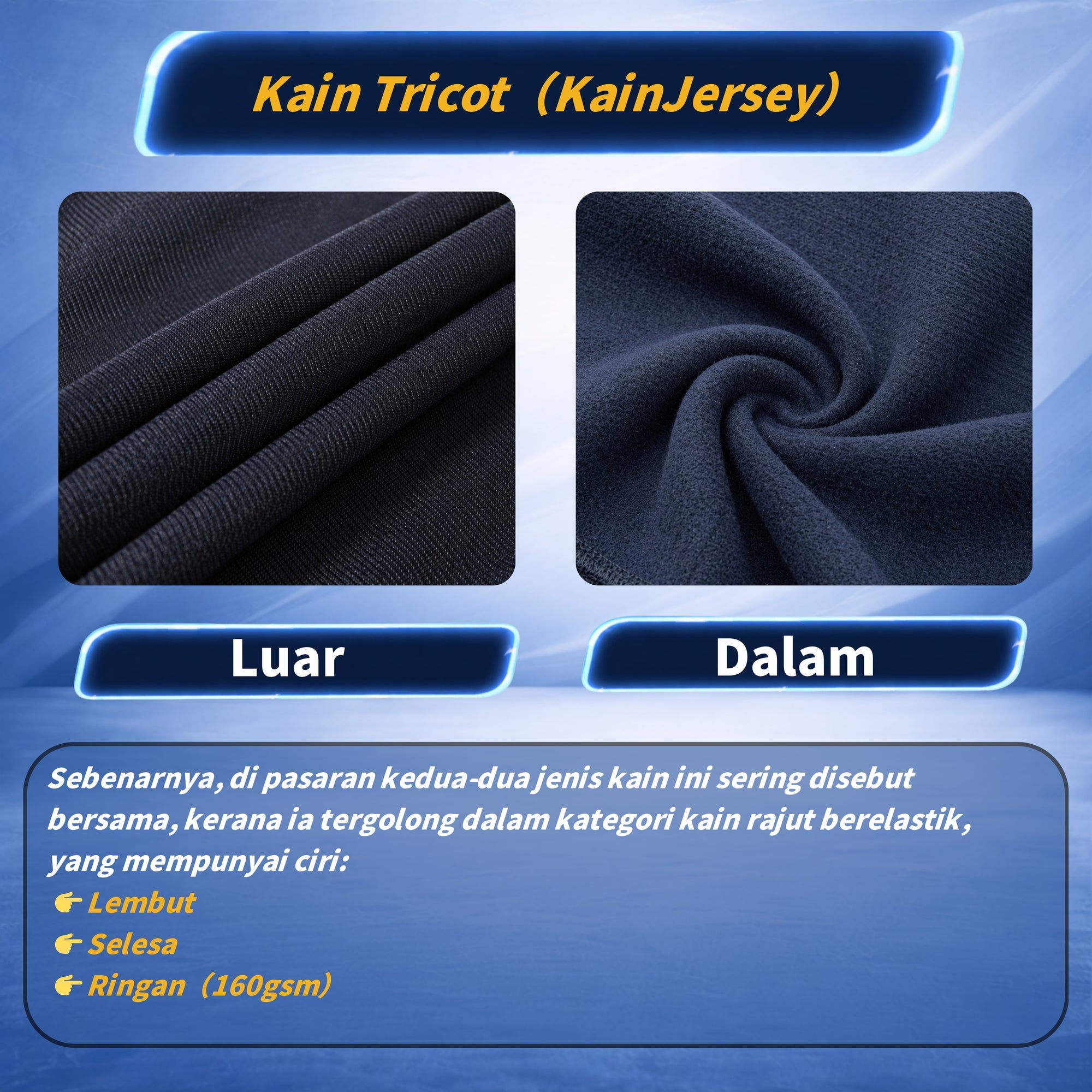 Seluar Track Tricot Kaki Cekak | TrackSuits Unisex Budak Dan Dewasa Hitam & Biru Gelap (771)