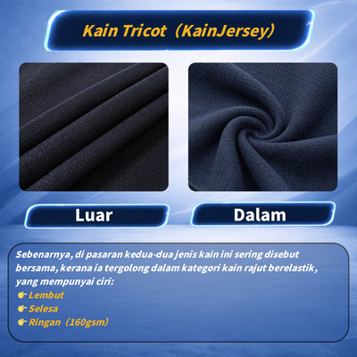 Seluar Track Tricot Kaki Cekak | TrackSuits Unisex Budak Dan Dewasa Hitam & Biru Gelap (771)