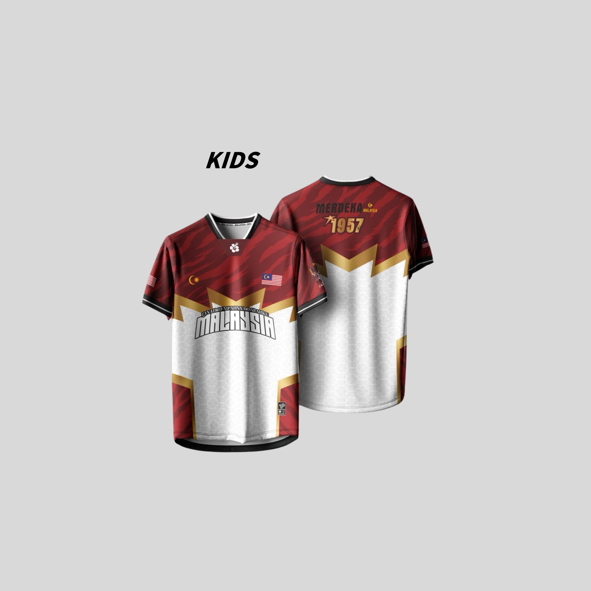 Baju Jersey Family 🇲🇾 Merdeka Malaysia Premium Unisex Microfiber | Jersi Merdeka Muslimah Lengan Panjang | Baju Tema Hari Kebangsaan Jalur Gemilang 021/029