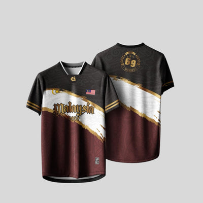 Baju Jersey Family 🇲🇾 Merdeka Malaysia Premium Unisex Microfiber | Jersi Merdeka Muslimah Lengan Panjang | Baju Tema Hari Kebangsaan Jalur Gemilang 023/031