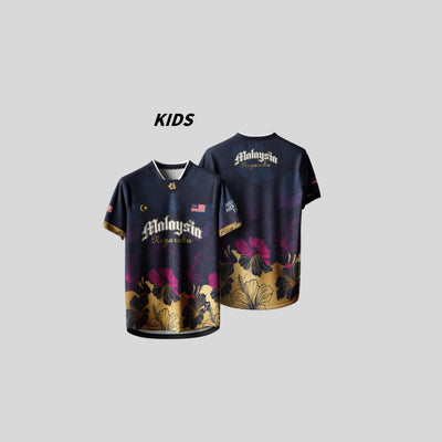 Baju Jersey Family 🇲🇾 Merdeka Malaysia Premium Unisex Microfiber | Jersi Merdeka Muslimah Lengan Panjang | Baju Tema Hari Kebangsaan Jalur Gemilang 024/032