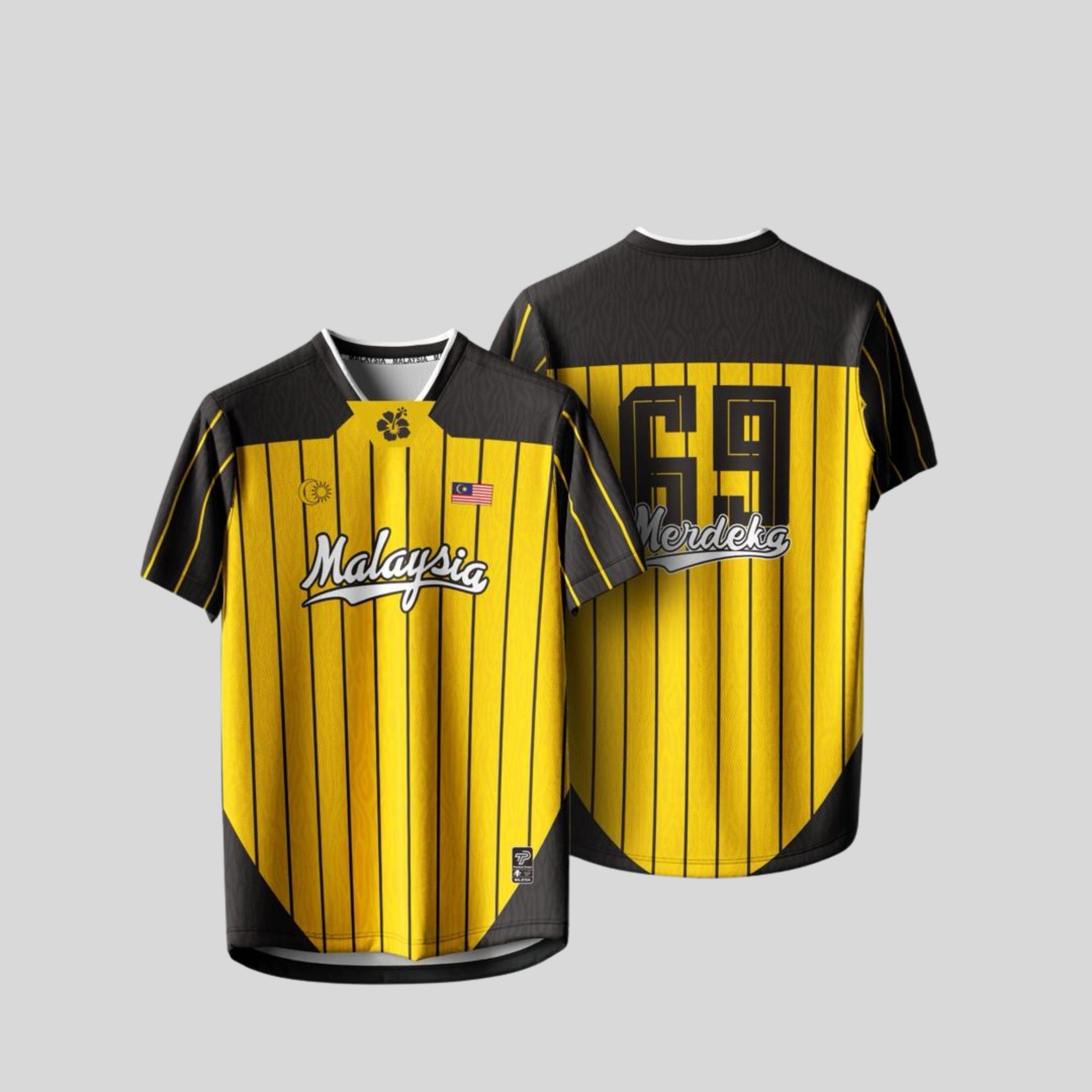 Baju Jersey Family 🇲🇾 Merdeka Malaysia Premium Unisex Microfiber | Jersi Merdeka Muslimah Lengan Panjang | Baju Tema Hari Kebangsaan Jalur Gemilang 027/035