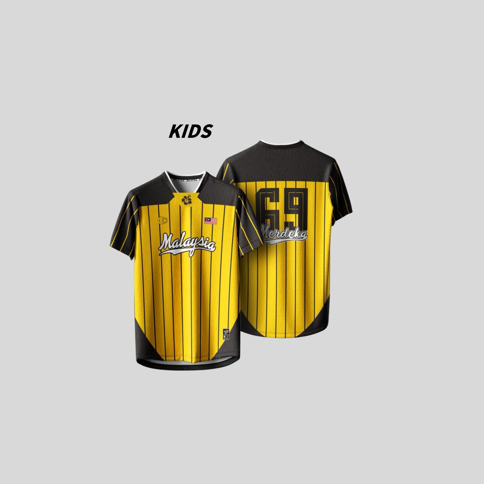 Baju Jersey Family 🇲🇾 Merdeka Malaysia Premium Unisex Microfiber | Jersi Merdeka Muslimah Lengan Panjang | Baju Tema Hari Kebangsaan Jalur Gemilang 027/035