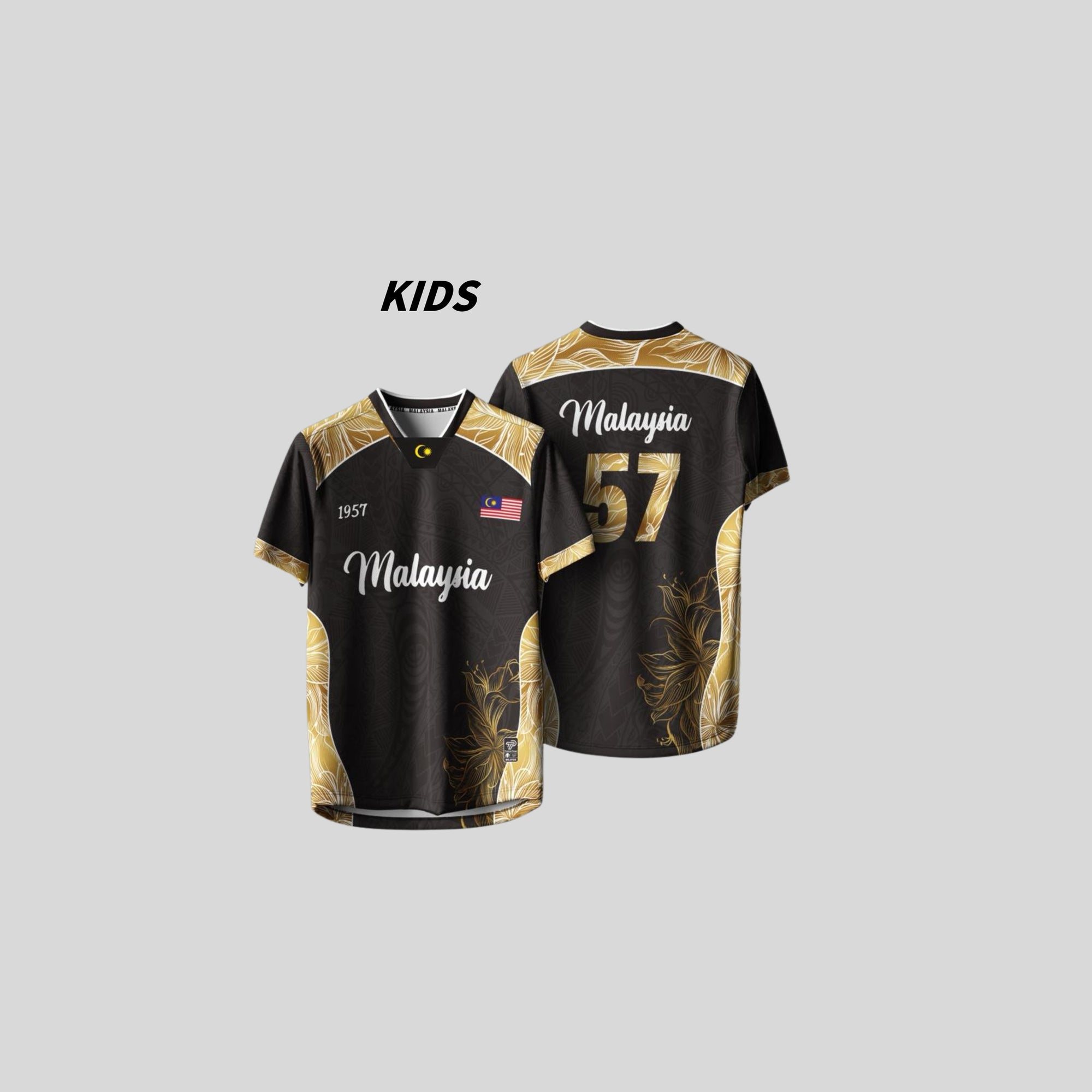 Baju Jersey Family 🇲🇾 Merdeka Malaysia Premium Unisex Microfiber | Jersi Merdeka Muslimah Lengan Panjang | Baju Tema Hari Kebangsaan Jalur Gemilang 026/034