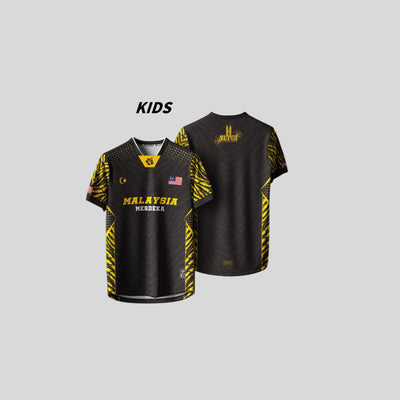 Baju Jersey Family 🇲🇾 Merdeka Malaysia Premium Unisex Microfiber | Jersi Merdeka Muslimah Lengan Panjang | Baju Tema Hari Kebangsaan Jalur Gemilang 025/033