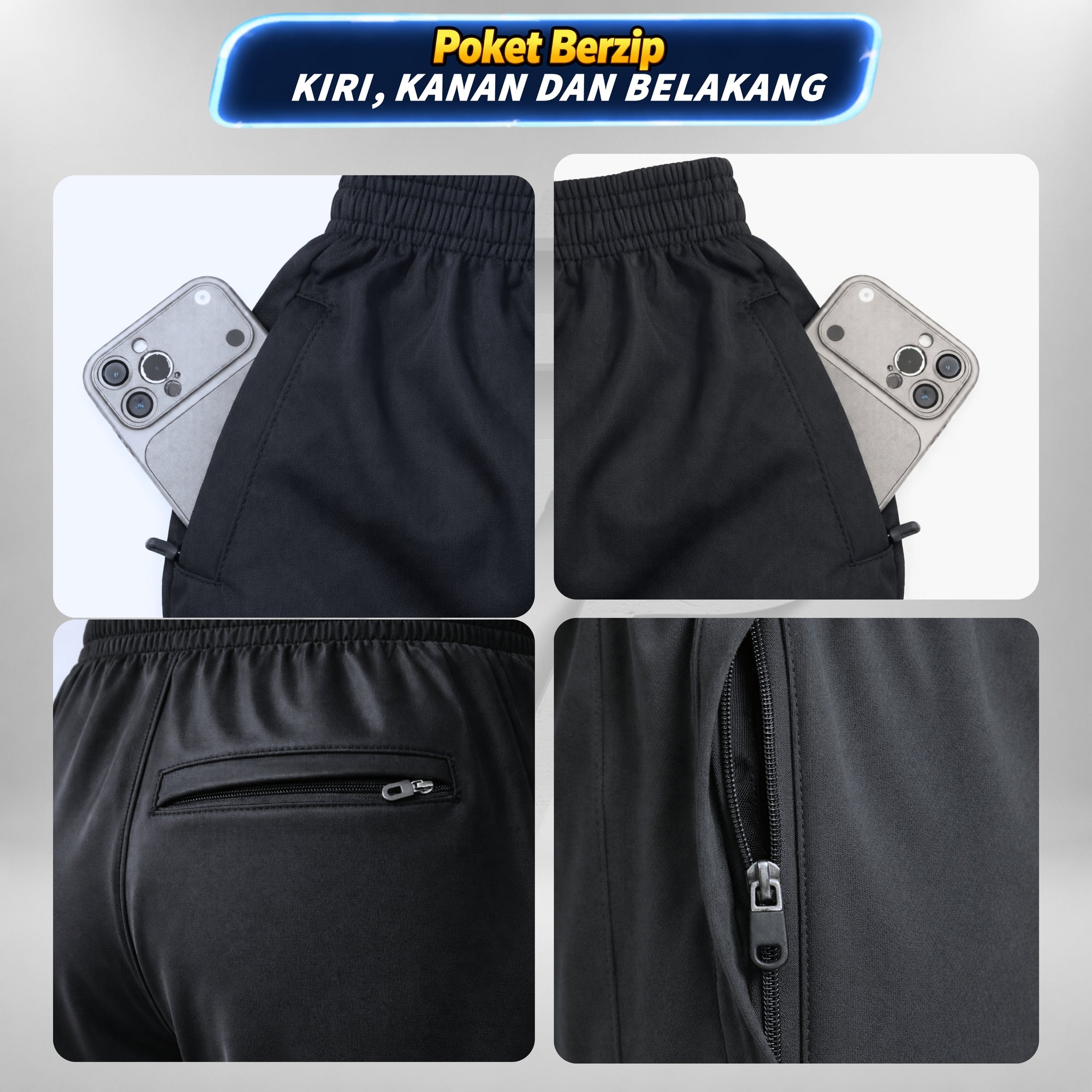 PT Seluar Latihan Scuba Premium Kaki Cekak Tracksuit Sukan Sekolah Unisex Kids Training Pants 552
