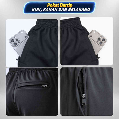 Tracksuit Scuba Kaki Biasa Unisex Budak / Dewasa Seluar Track Budak Lelaki Plain Hitam / Sekolah Dan Sukan Seluar trek scuba budak 772 Premium Thread