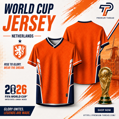 World Cup 2026 Netherlands Football Jersey Unisex Premium Microfiber Quick Dry Breathable Sports Shirt Futsal Gym Running Ready Stock Malaysia 009